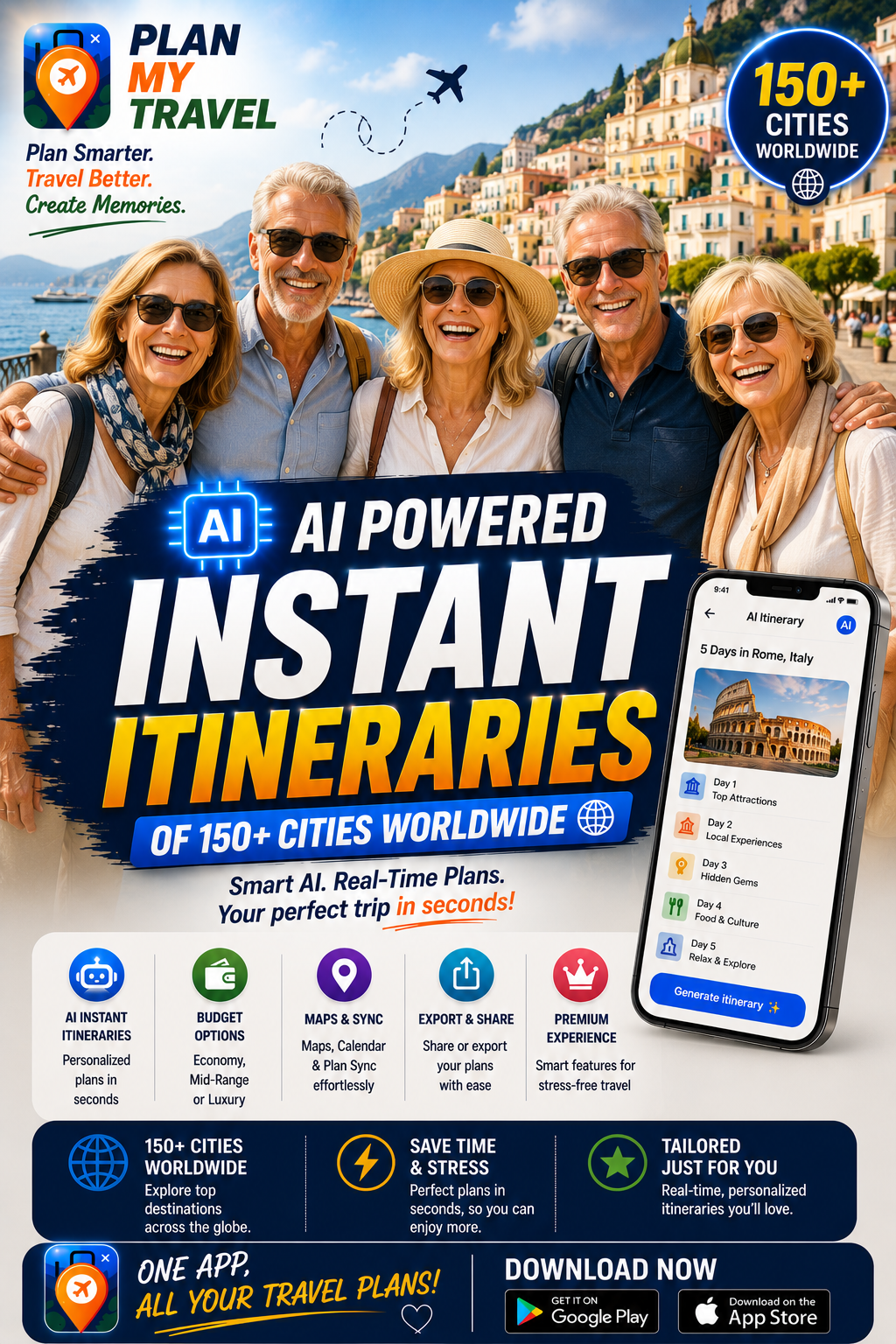 Plan My Travel - AI-powered itineraries for group travel
