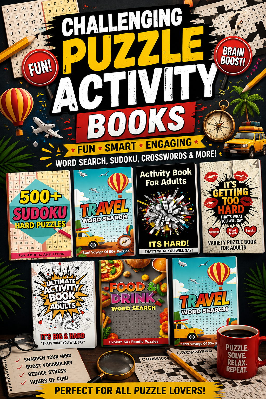 Jimmy S puzzle and activity books