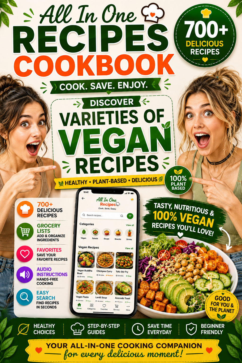 Vegan Snacks recipes poster